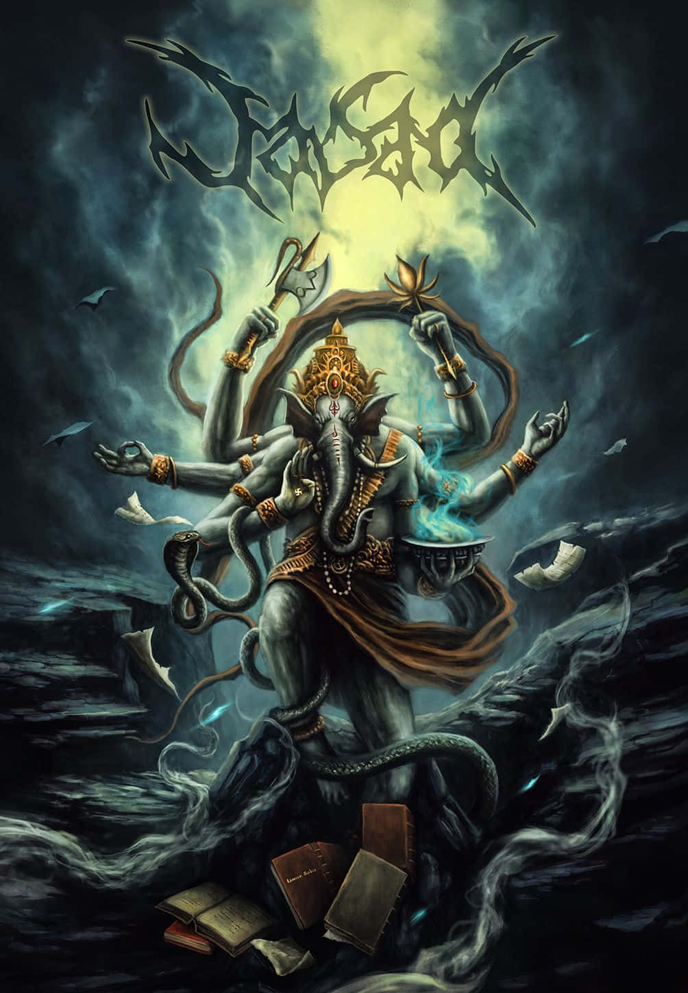 Download Hindu God Ganesha Blessing All  Wallpaperscom