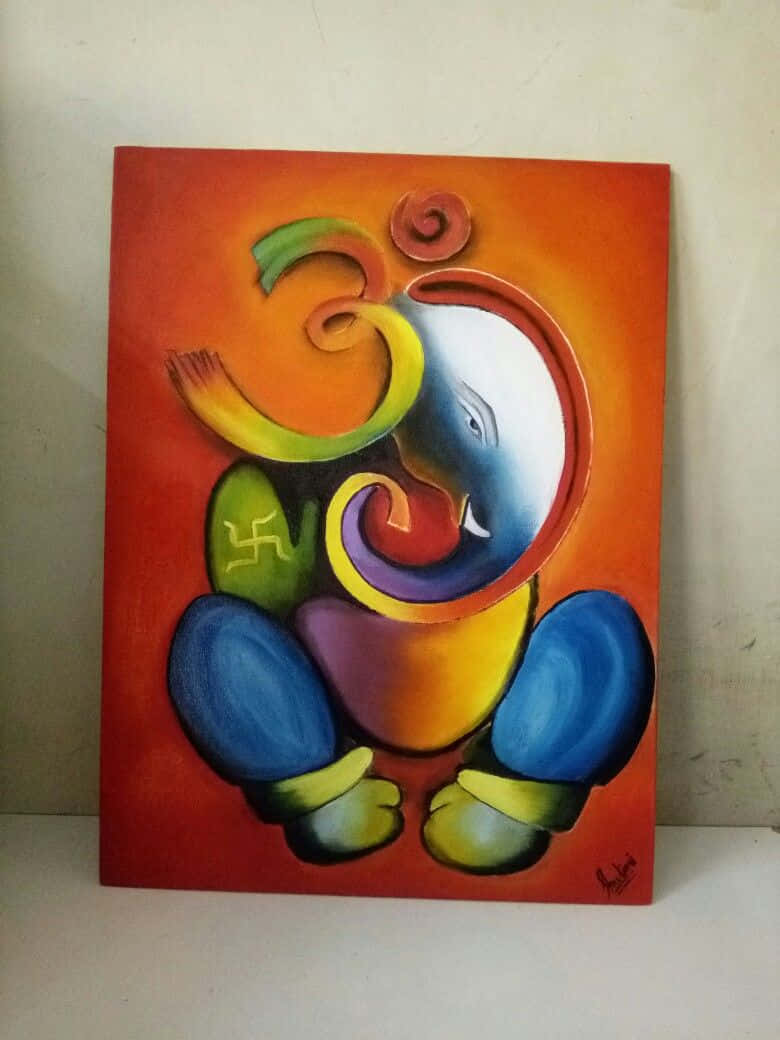 A divine representation of Lord Ganesha