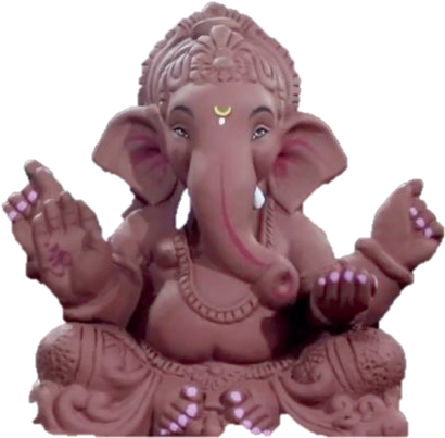 Ganesha Statue Artistic Representation PNG