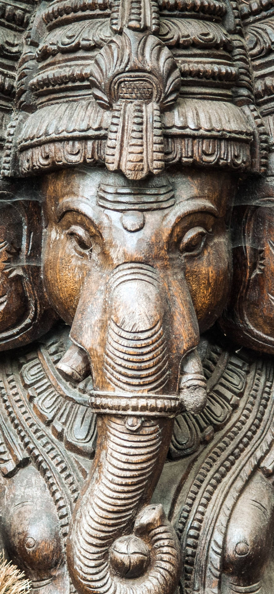 Ganesha Træfigur Wallpaper