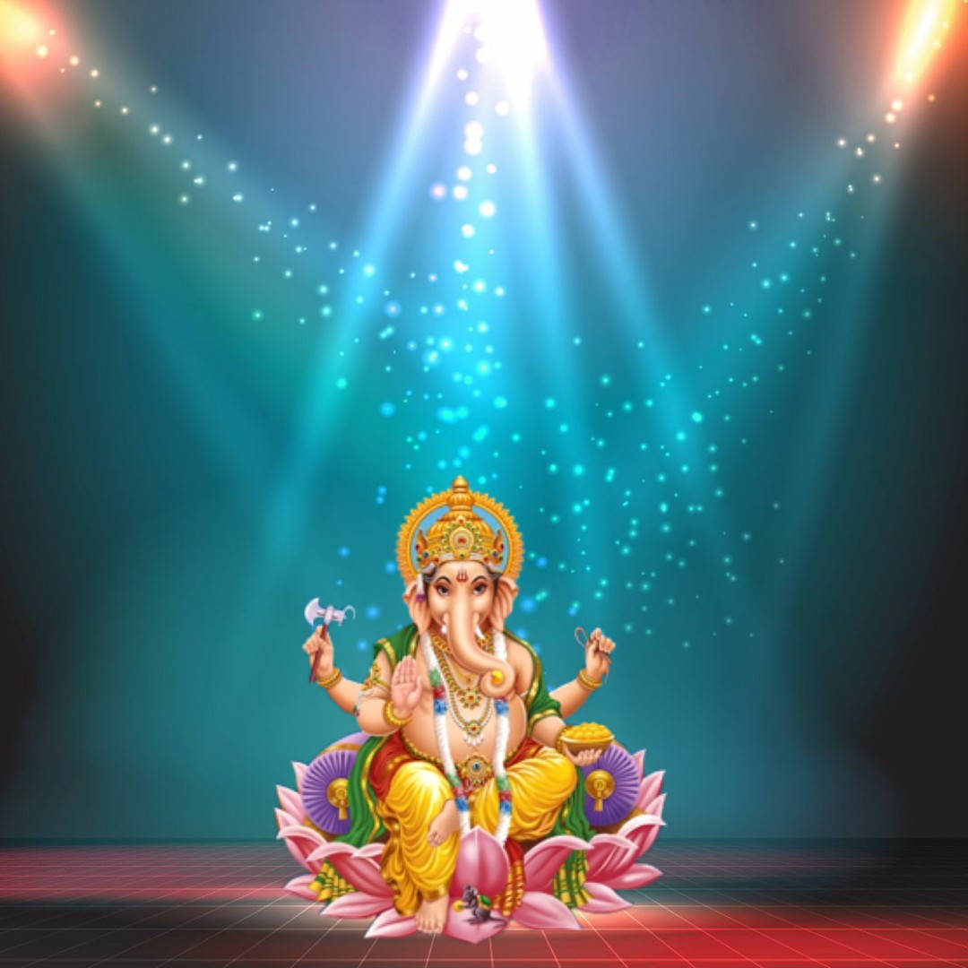 Ganesha Under The Spotlight Wallpaper