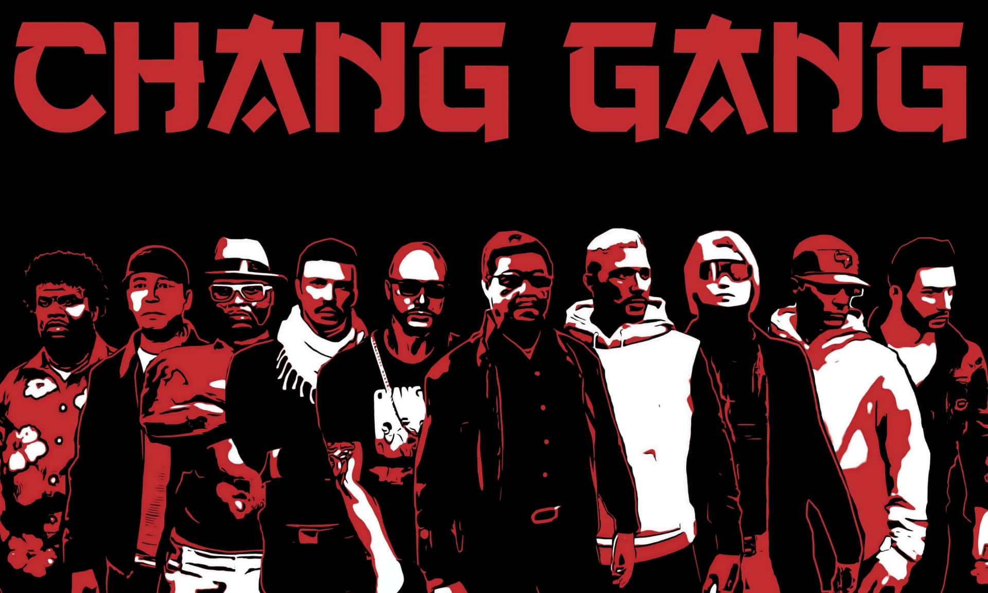 gang with guns wallpaper