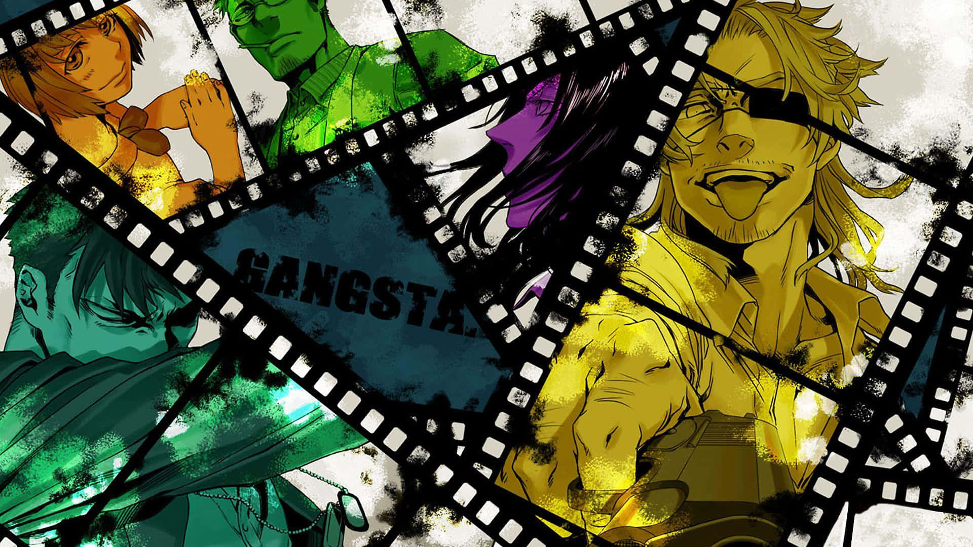 Download Gangsta Colorful Anime Twilights Wallpaper 
