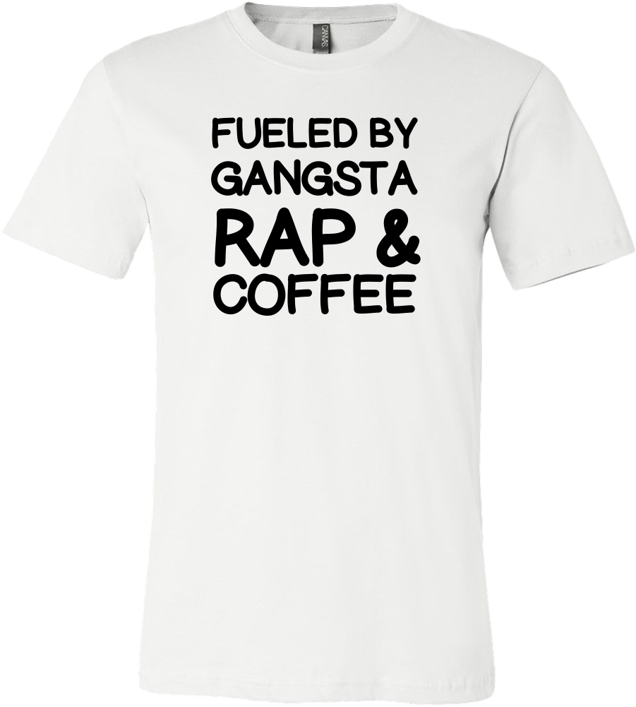 Gangsta Rap Coffee T Shirt Design PNG