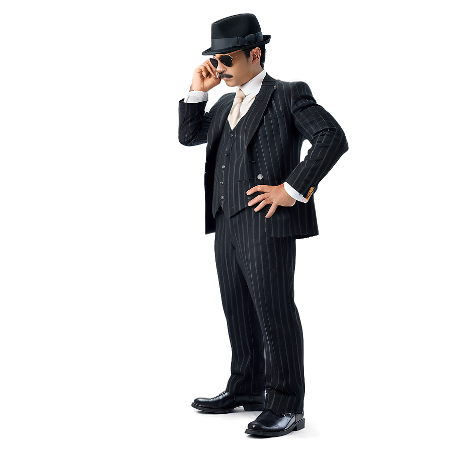 Gangster Costume Png Tug PNG