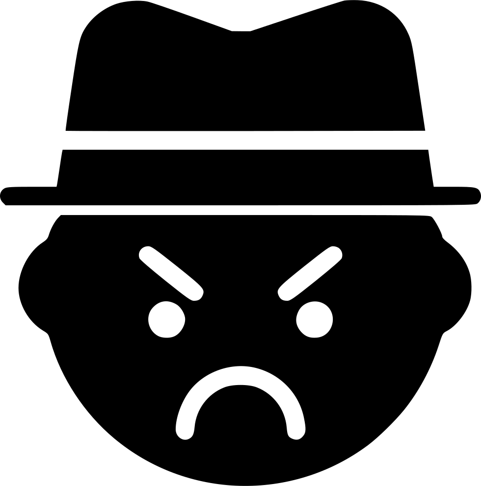 Gangster Emoji Icon PNG