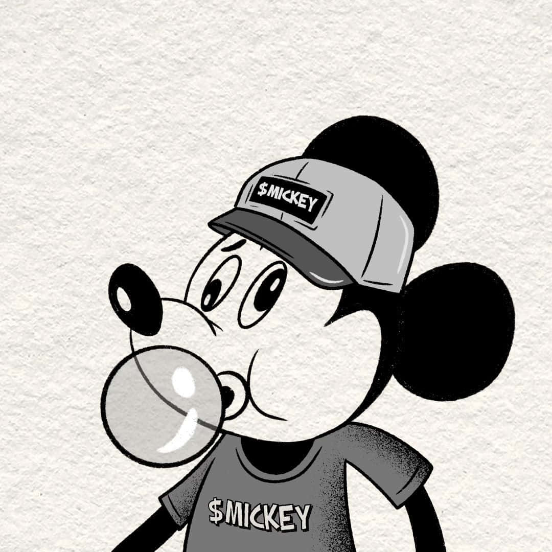 Gangster Mickey Mouse Kauwgom Achtergrond