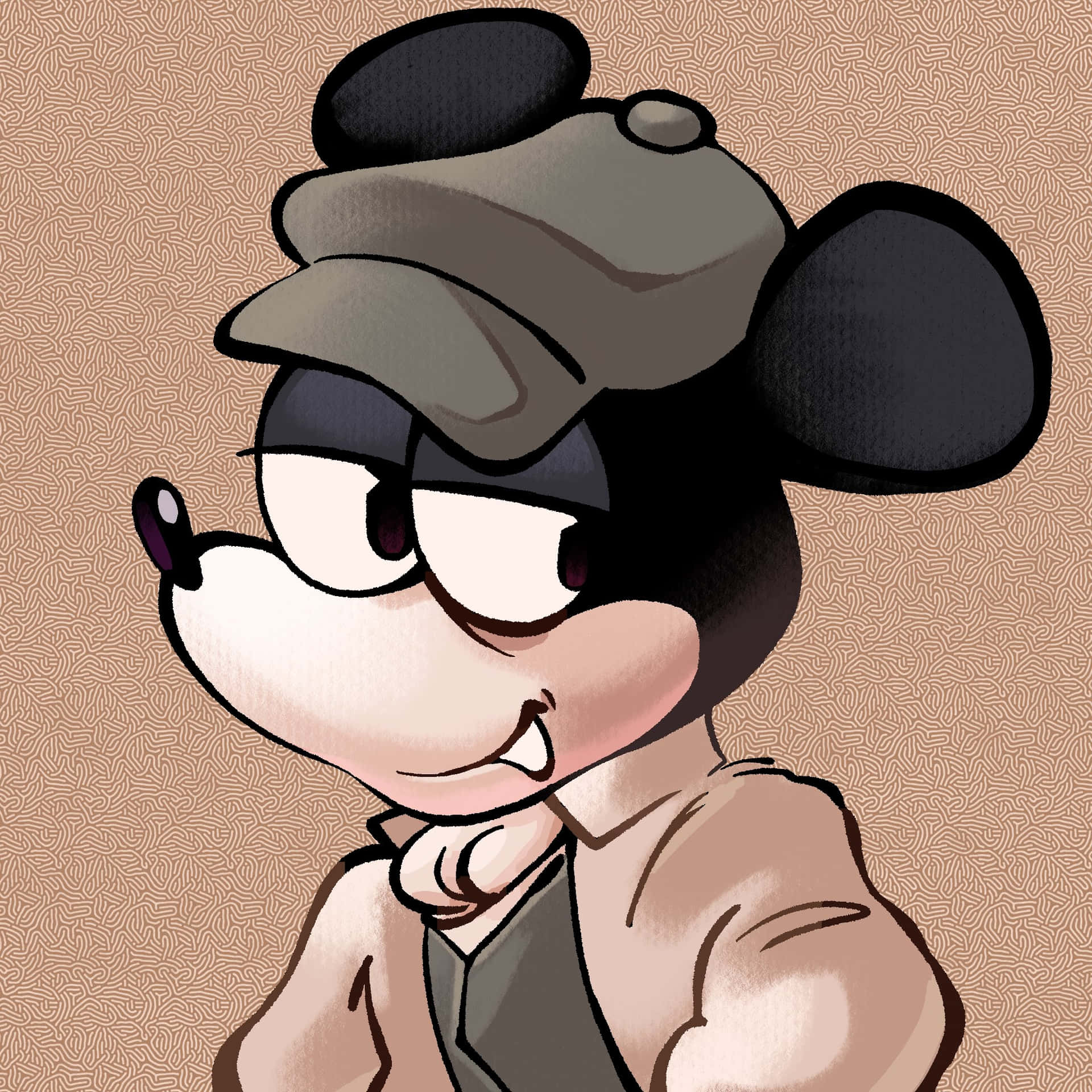 Gangster Mickey Mouse Cartoon Wallpaper