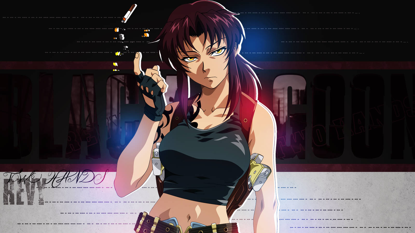 Black Lagoon Revy Anime Mouse Pad Mouse Mat (03): Amazon.co.uk: Computers &  Accessories