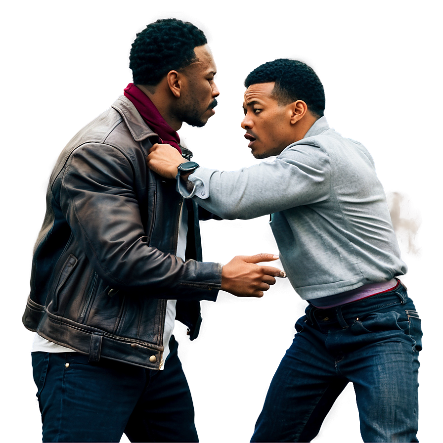 Gangster Street Fight Scene Png Dof PNG