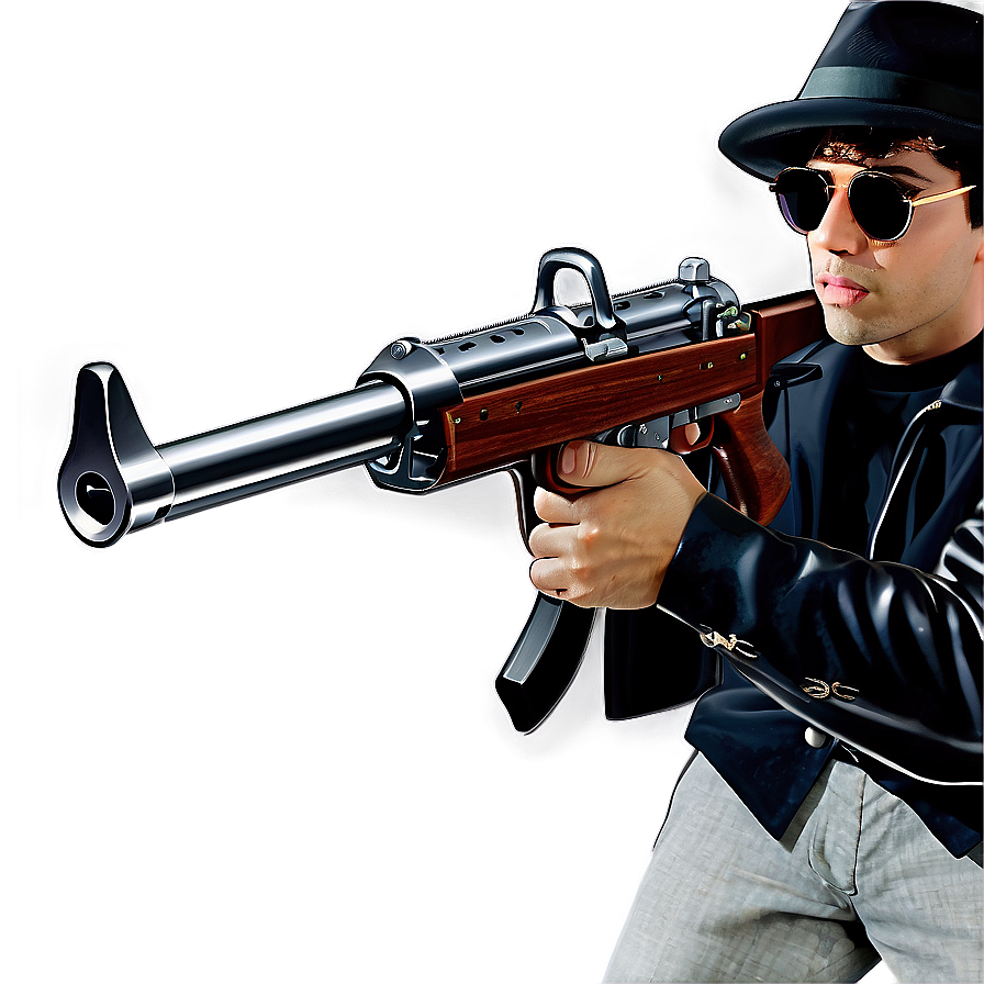 Gangster Tommy Gun Graphics Png 65 PNG