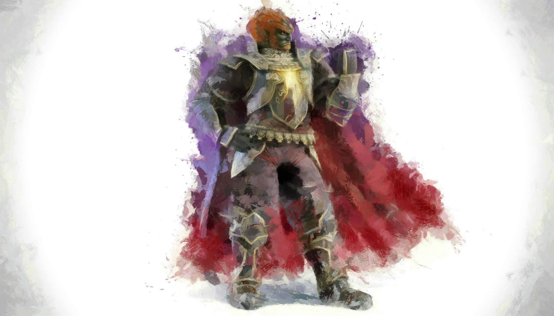 The Mighty Ganondorf unleashed in a powerful pose Wallpaper