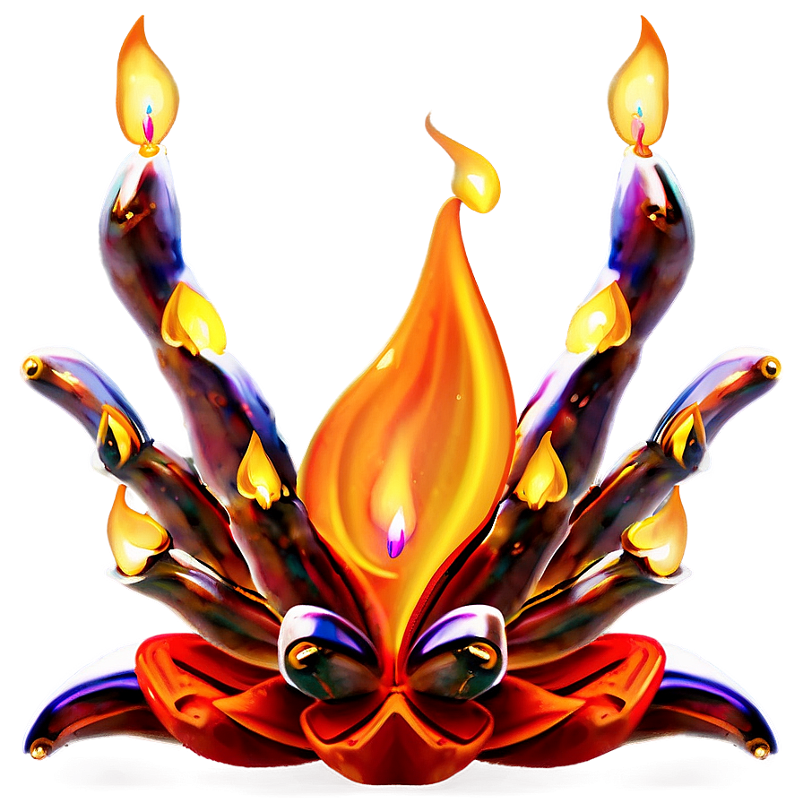 Ganpati Holy Flame Png 06252024 PNG