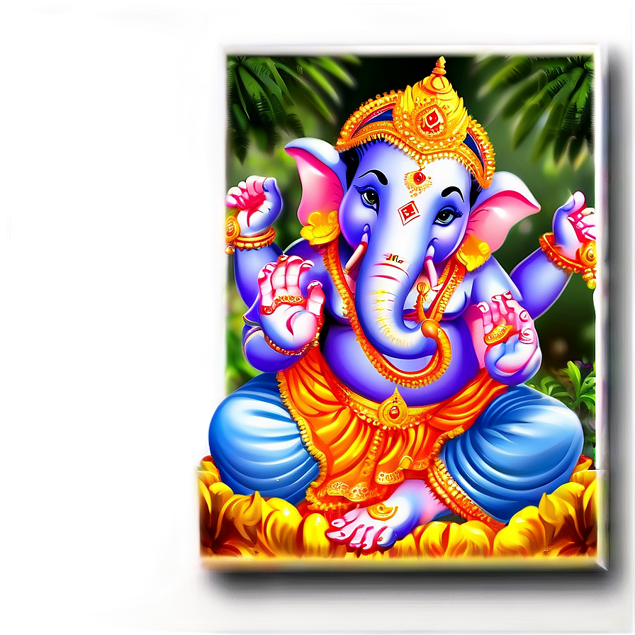 Ganpati Invitation Card Design Png 06252024 PNG