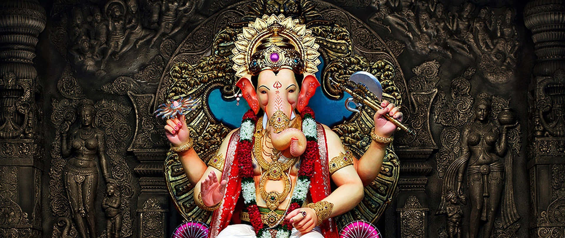 Majestic Idol of Lord Ganesha