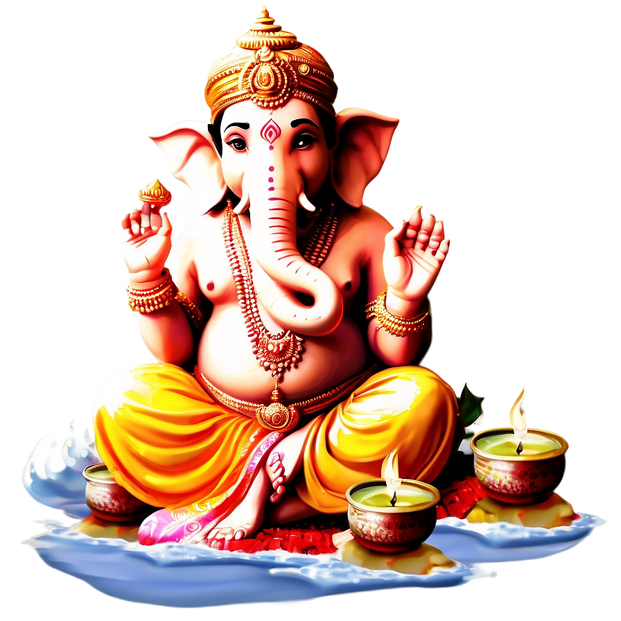 Ganpati Visarjan Scene Png Fux79 PNG