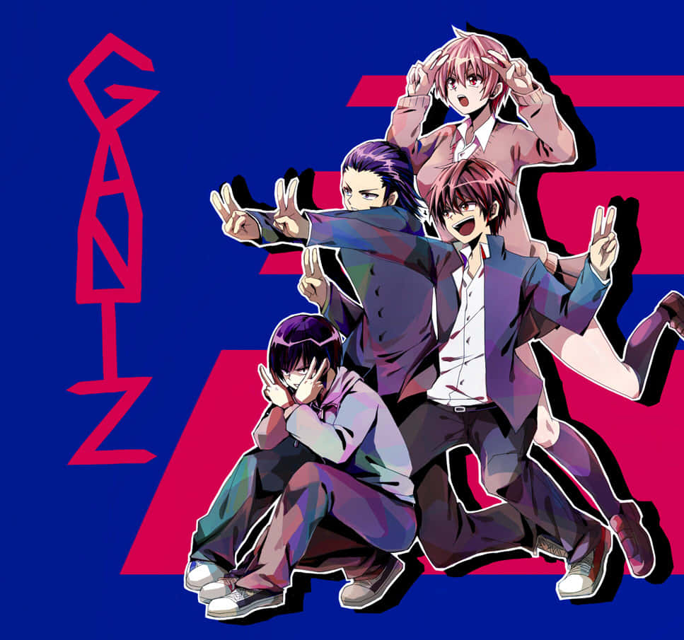 Gantz_ Anime_ Characters_ Pose Wallpaper