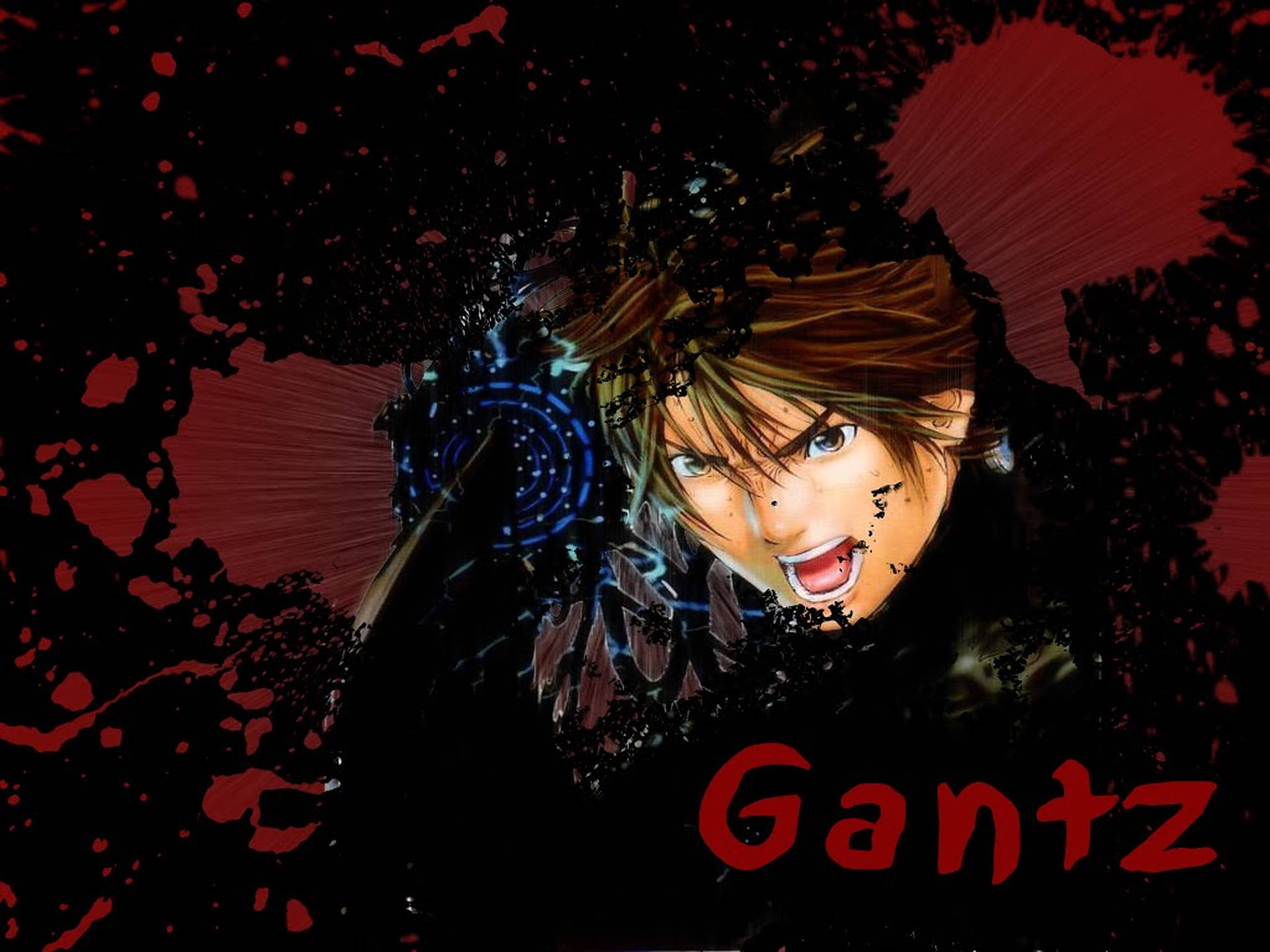 Gantz Blood Splatter Art Background