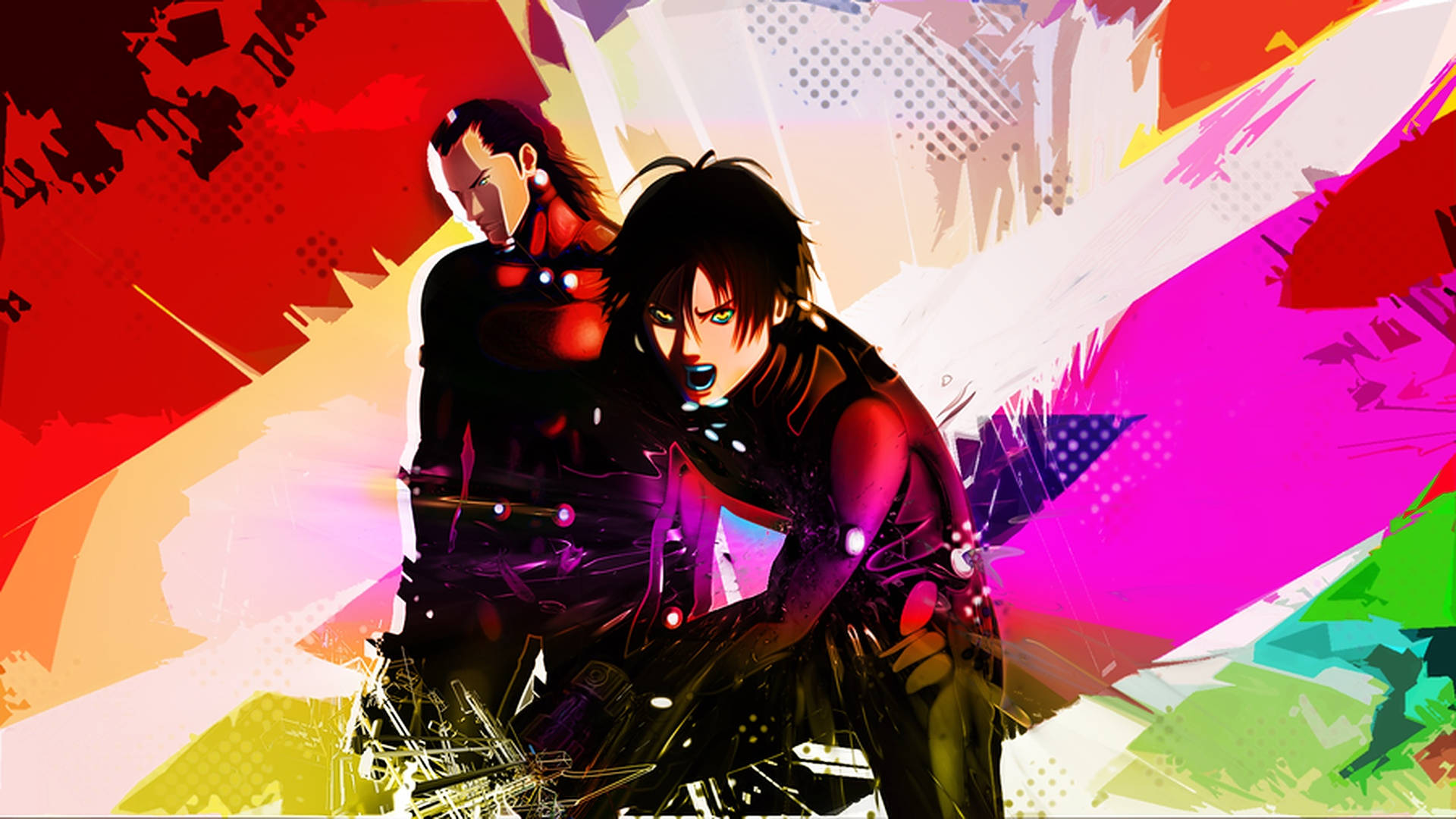 Gantz Colorful Art Background