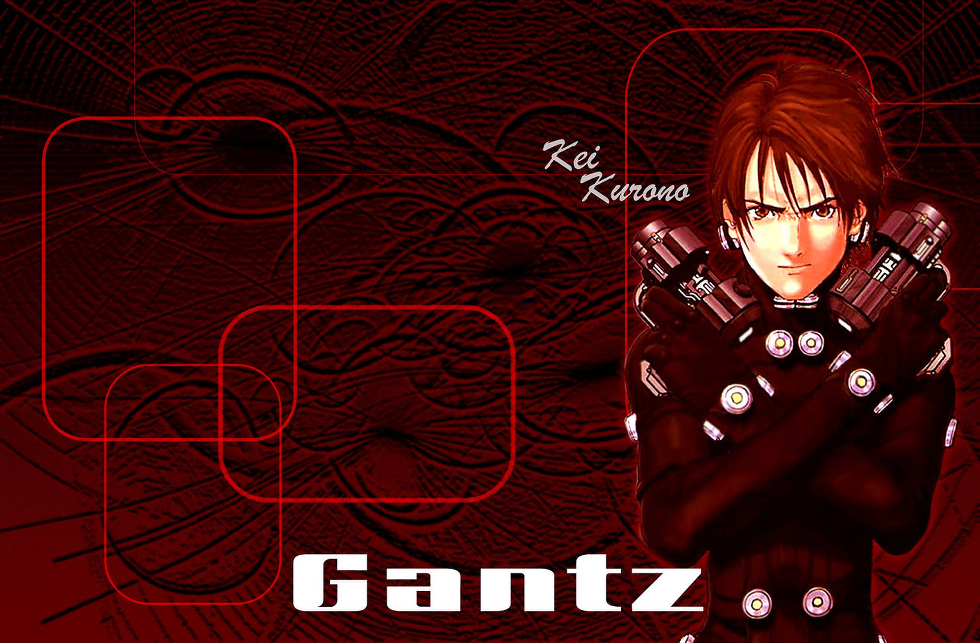 Gantz Kei Kurono Red Aesthetic Background