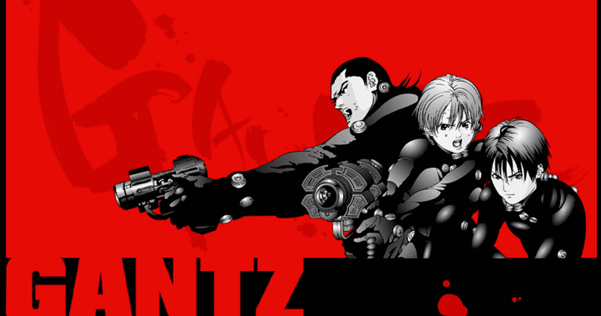 Gantz Red Illustration Background
