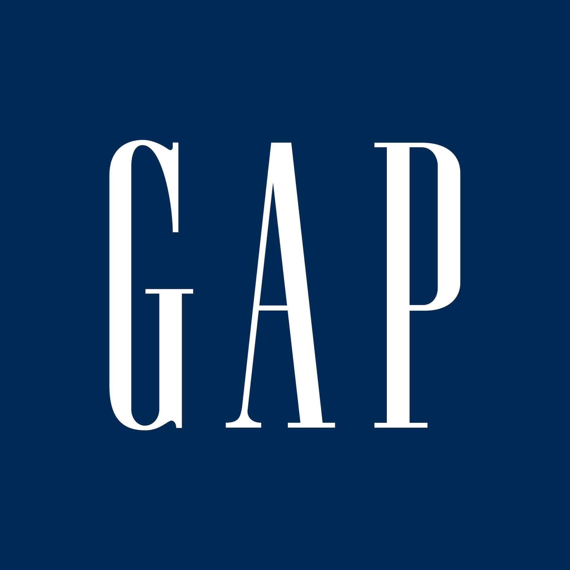 Gap Logo On A Blue Background