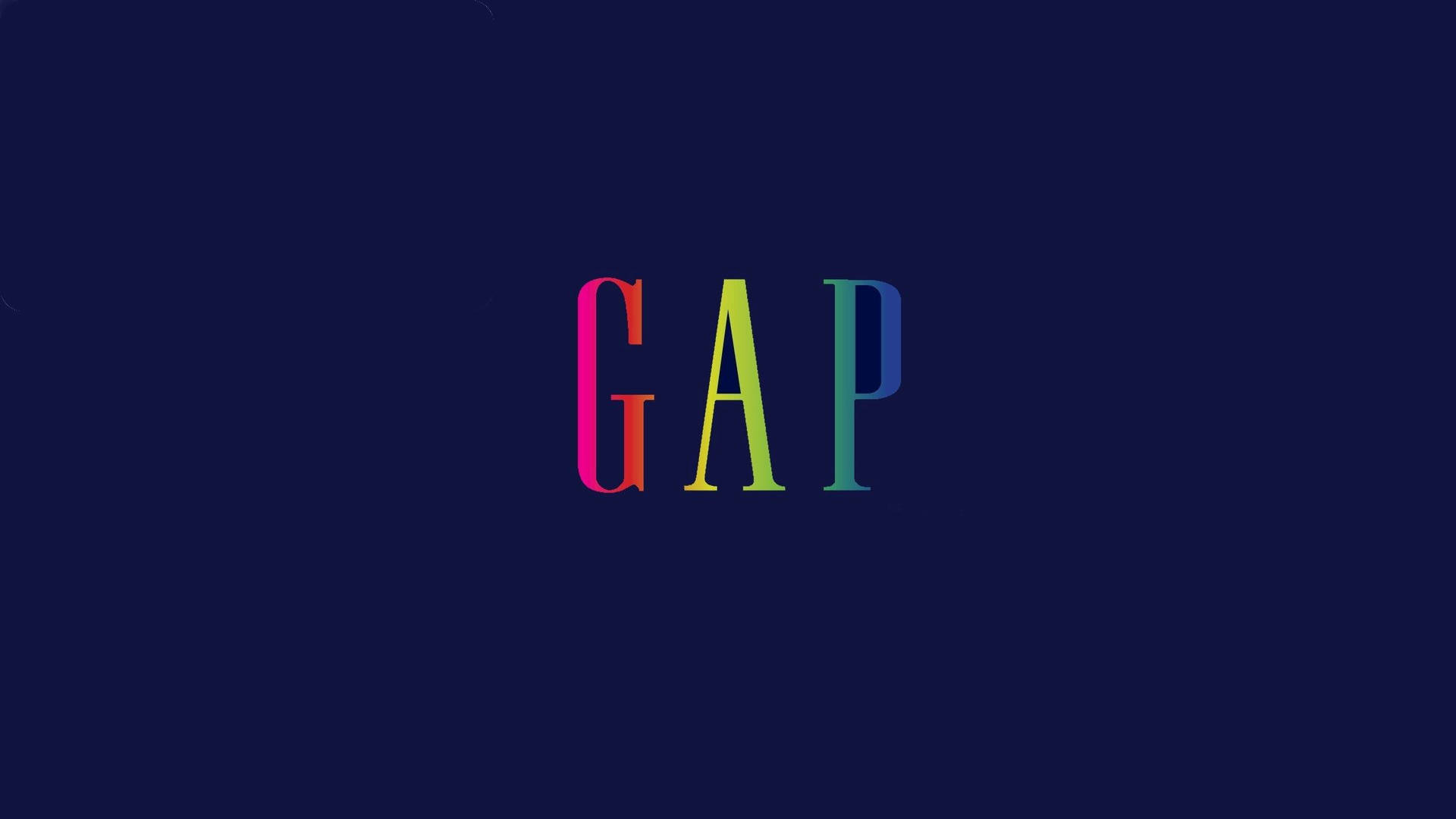 Gap Logo Color Gradient Wallpaper