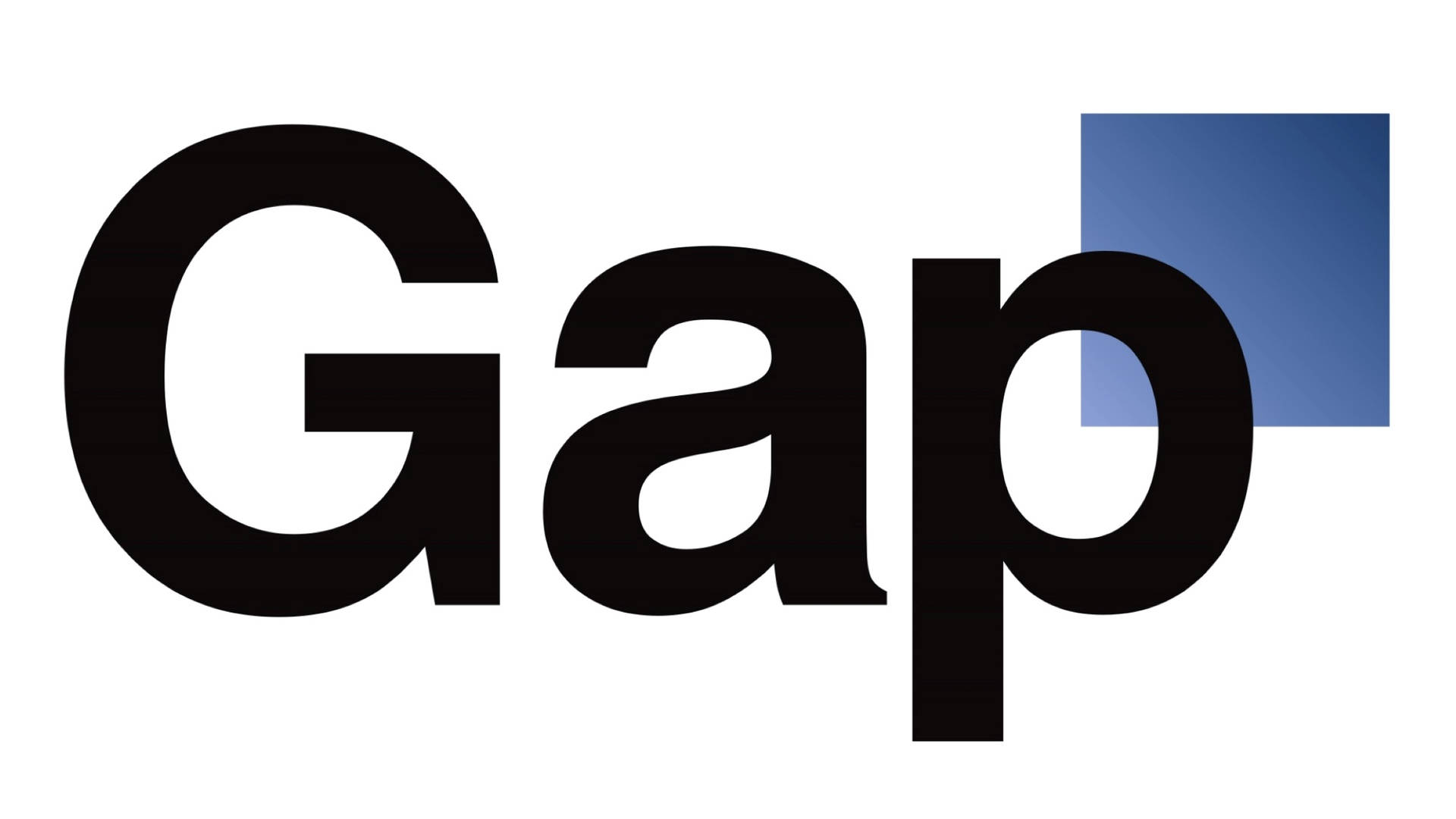 Gap Logo With Blue Square Wallpaper