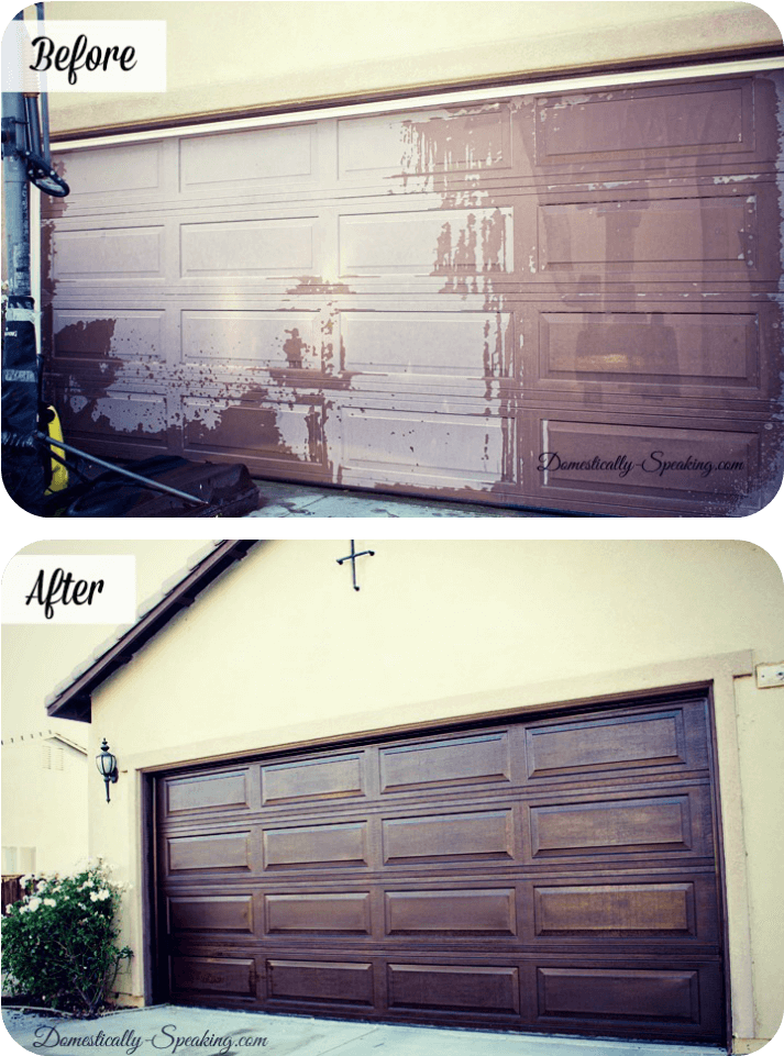 Garage Door Renovation Before After PNG