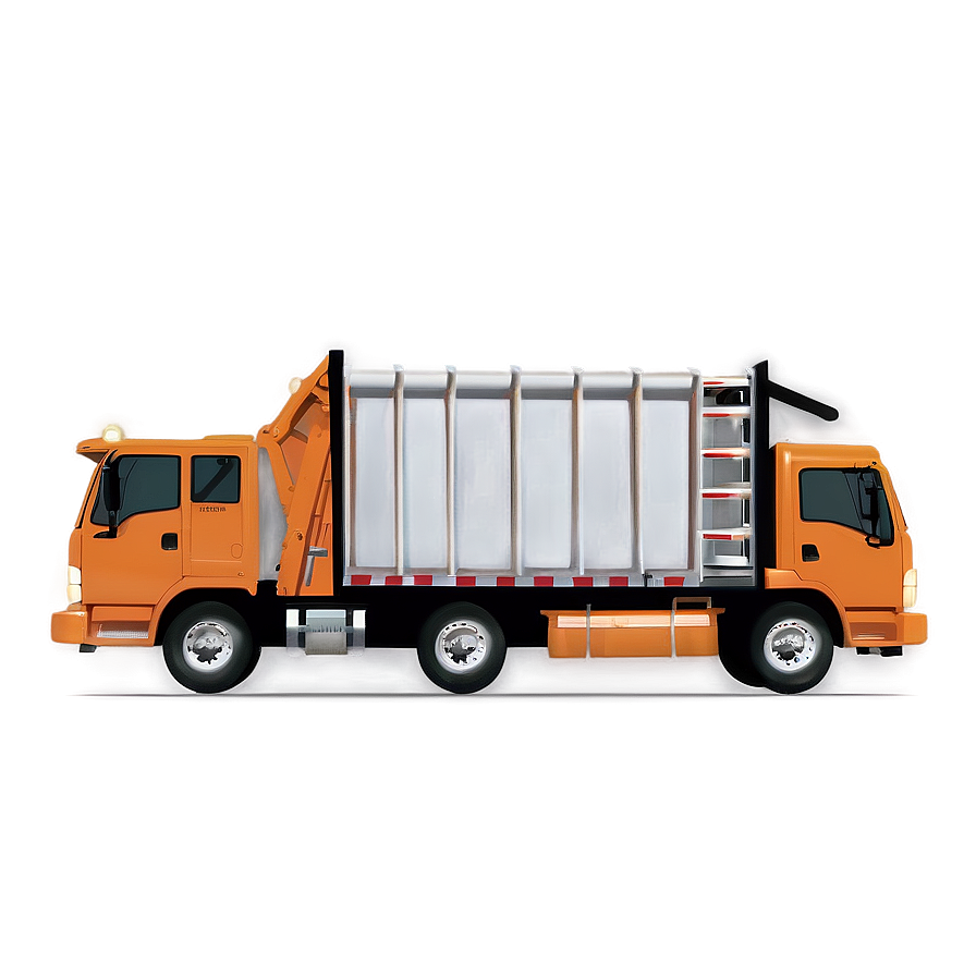 Garbage Truck At Night Png Bdq91 PNG