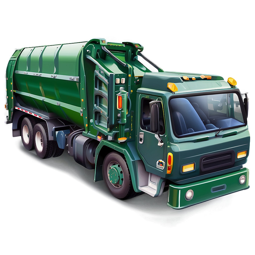 Garbage Truck Clipart Png 7 PNG