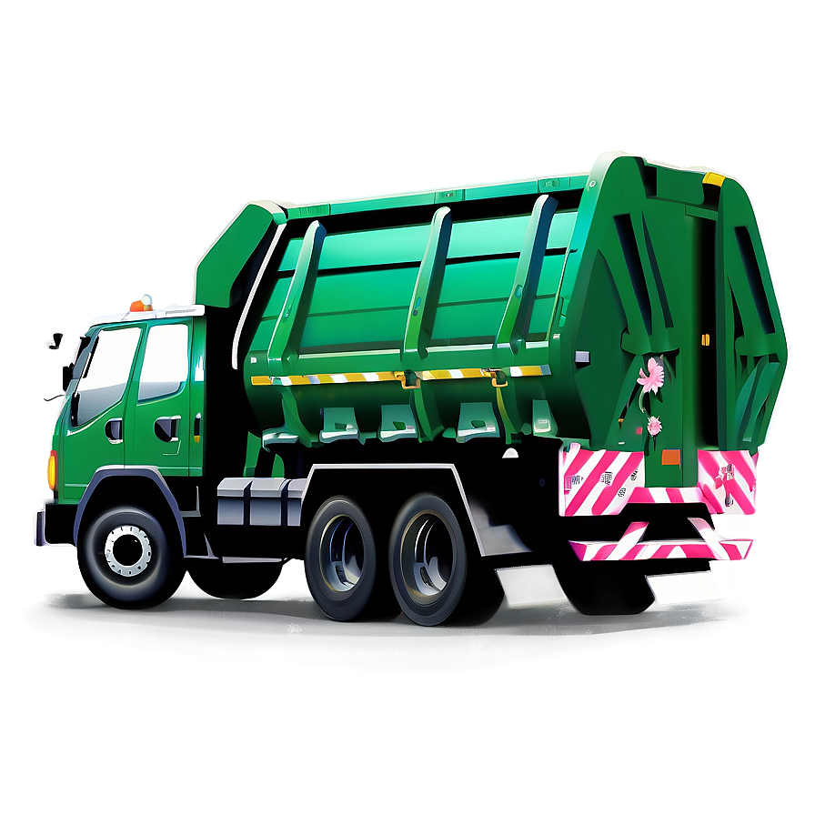 Garbage Truck Illustration Png 88 PNG