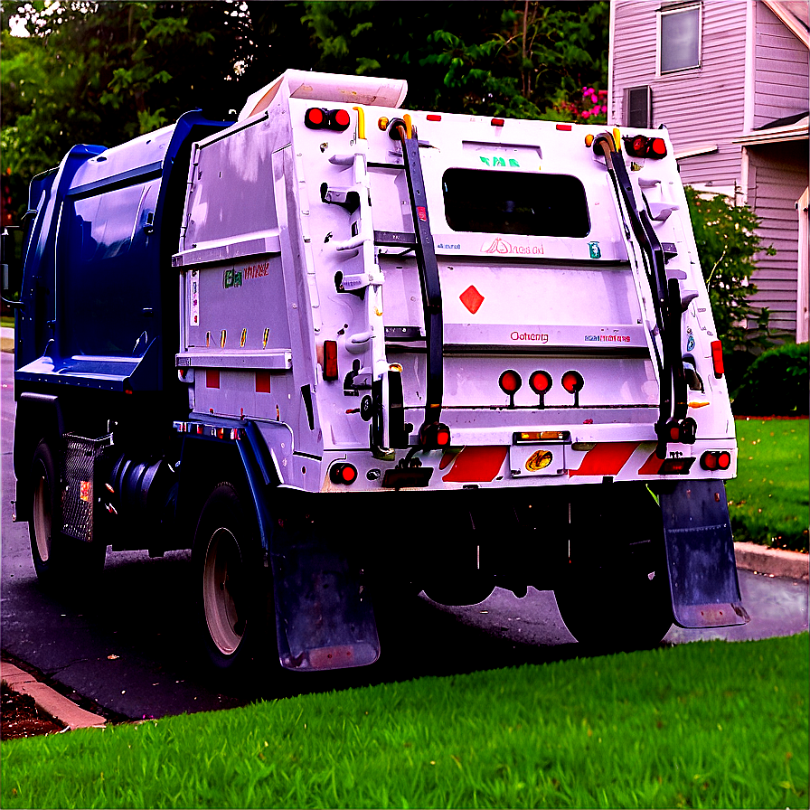 Garbage Truck In Neighborhood Png Sxw PNG