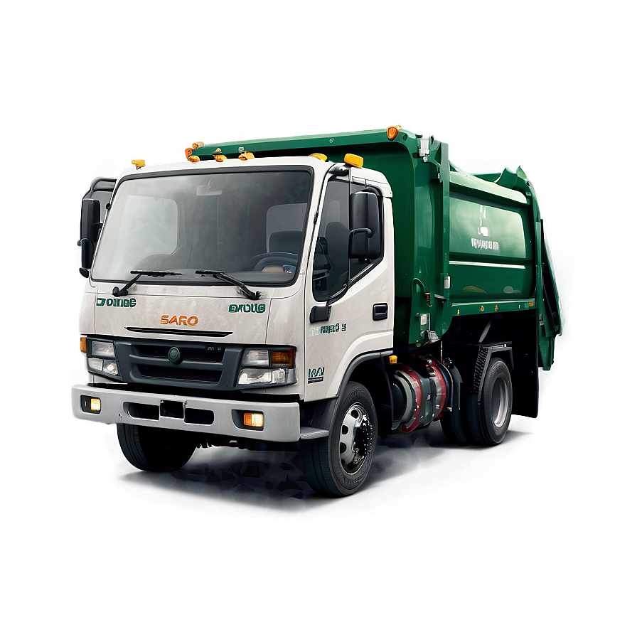 Garbage Truck In Rain Png 06202024 PNG