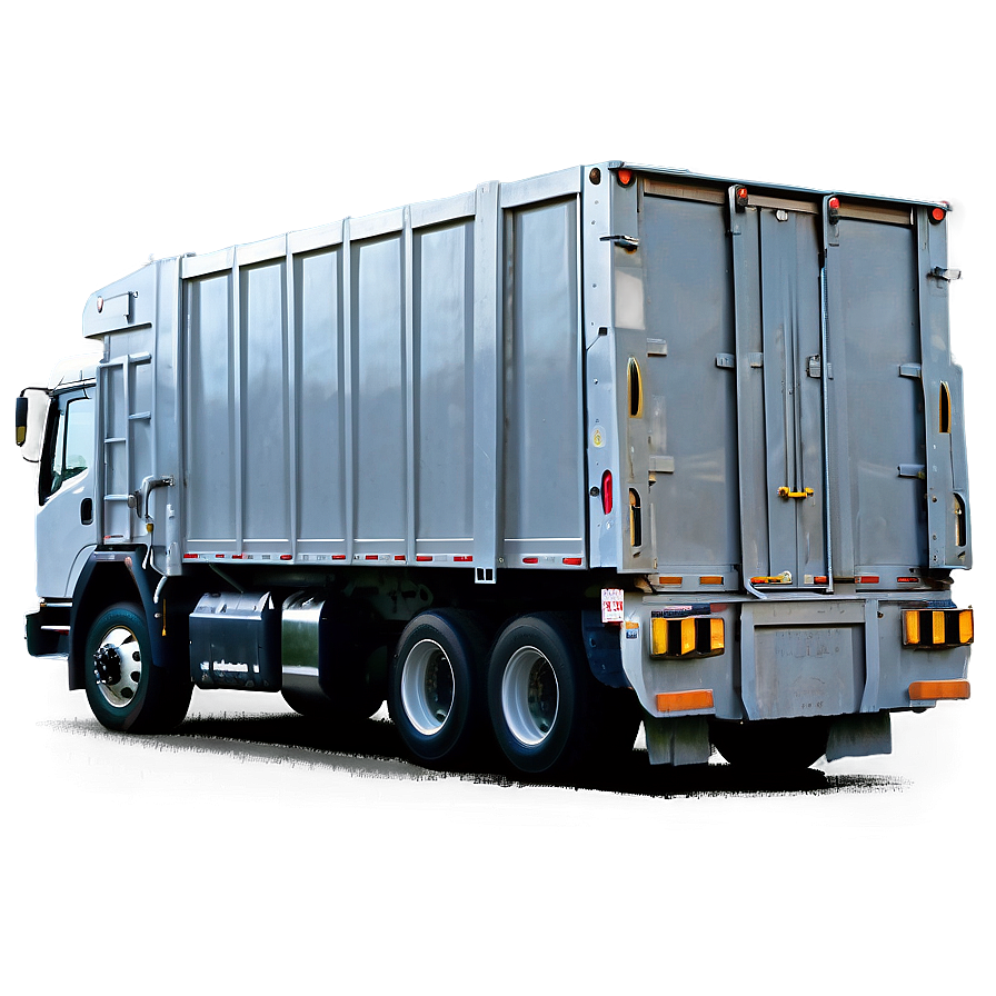 Garbage Truck In Rain Png Ctd PNG