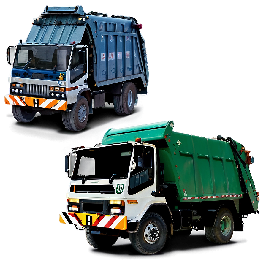 Garbage Truck On Road Png Pdq PNG