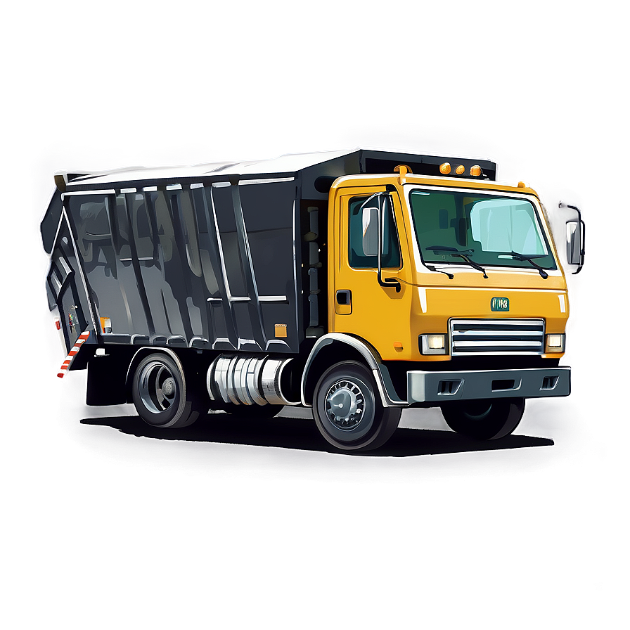 Garbage Truck Sketch Png 06202024 PNG