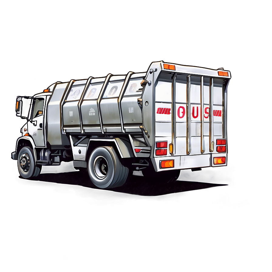 Garbage Truck Sketch Png Okn92 PNG