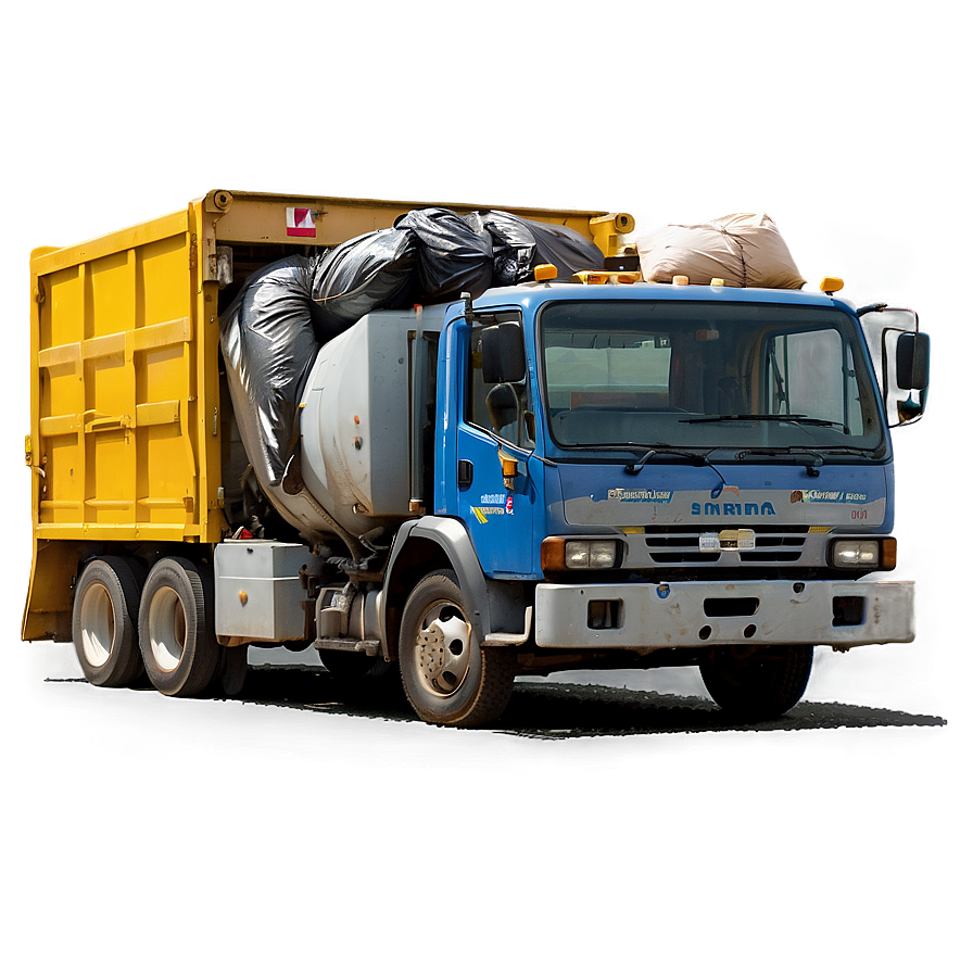 Garbage Truck Unloading Png Oix25 PNG