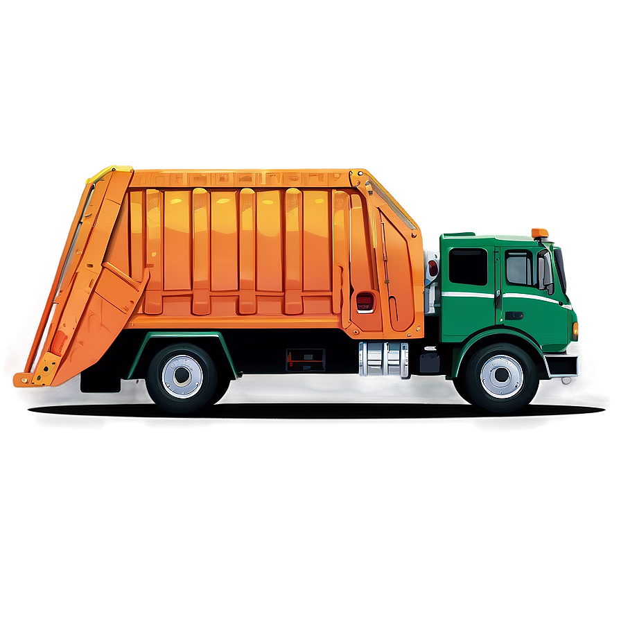 Garbage Truck Vector Art Png 91 PNG