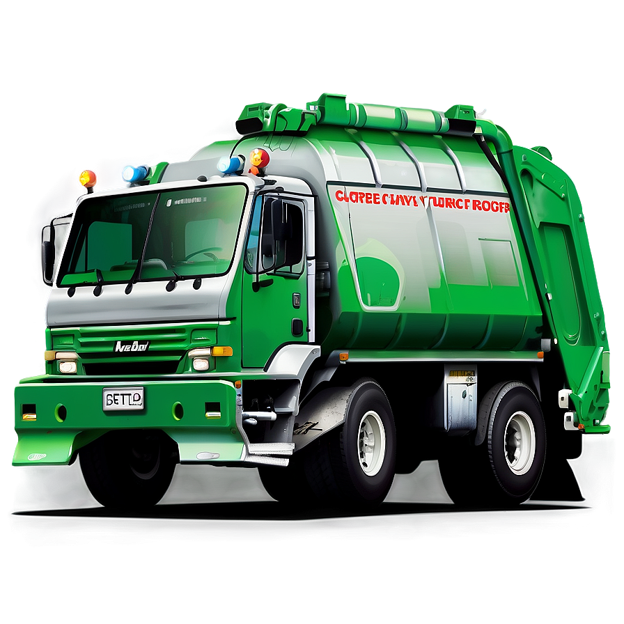 Garbage Truck With Logo Png Nqf PNG