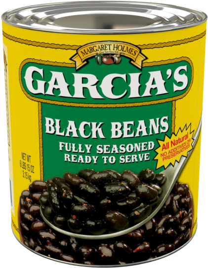 Garcias Black Beans Can PNG