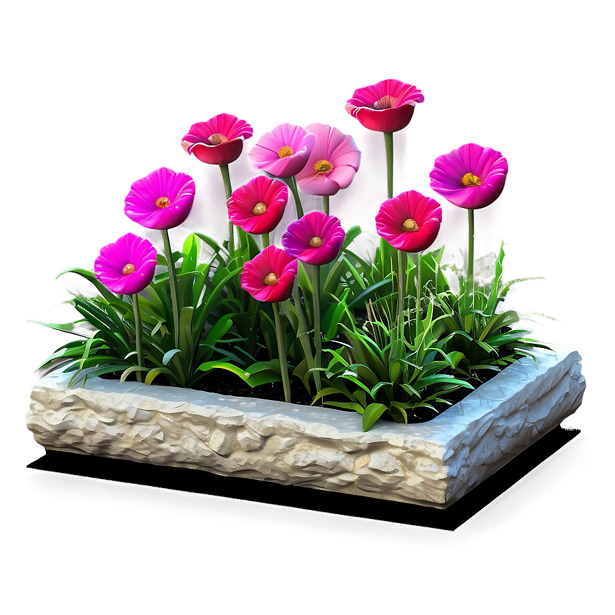 Garden Flower Bed Png 06272024 PNG