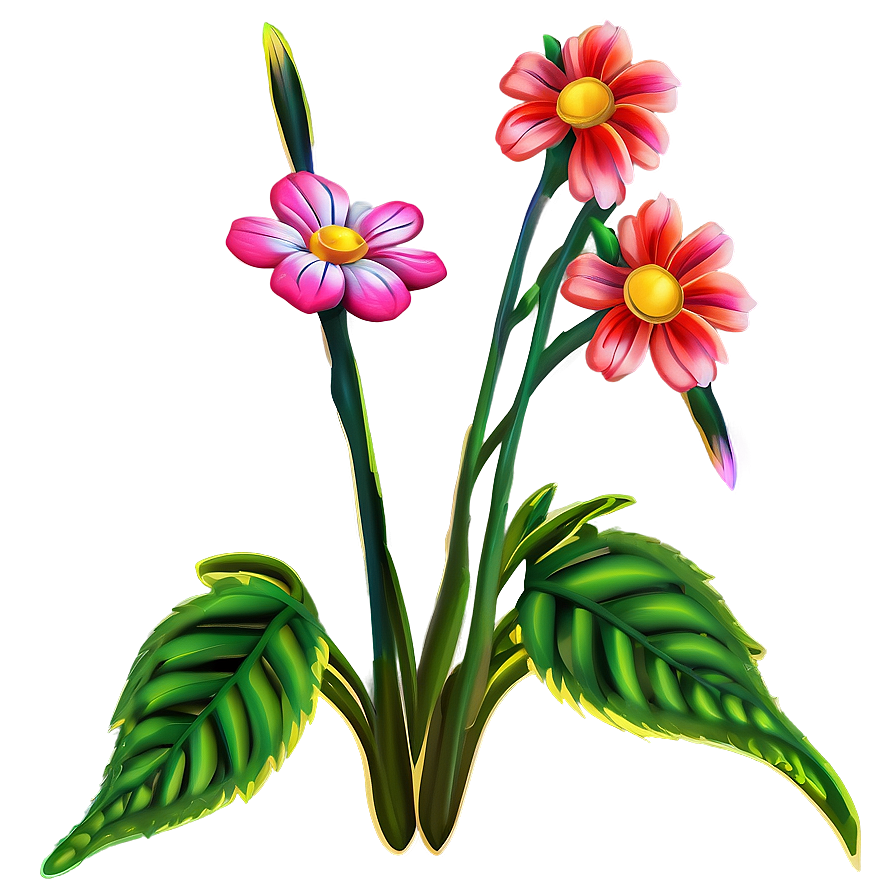 Garden Flower Motif Png 06262024 PNG