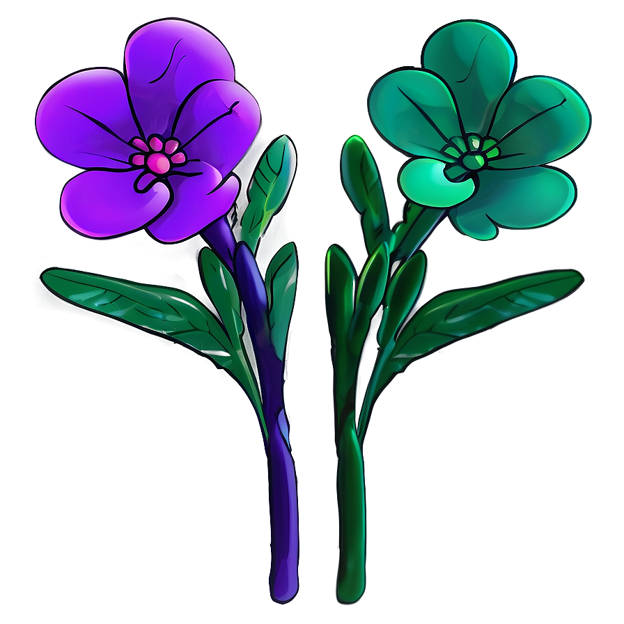 Garden Flower Stem Png Vyf PNG