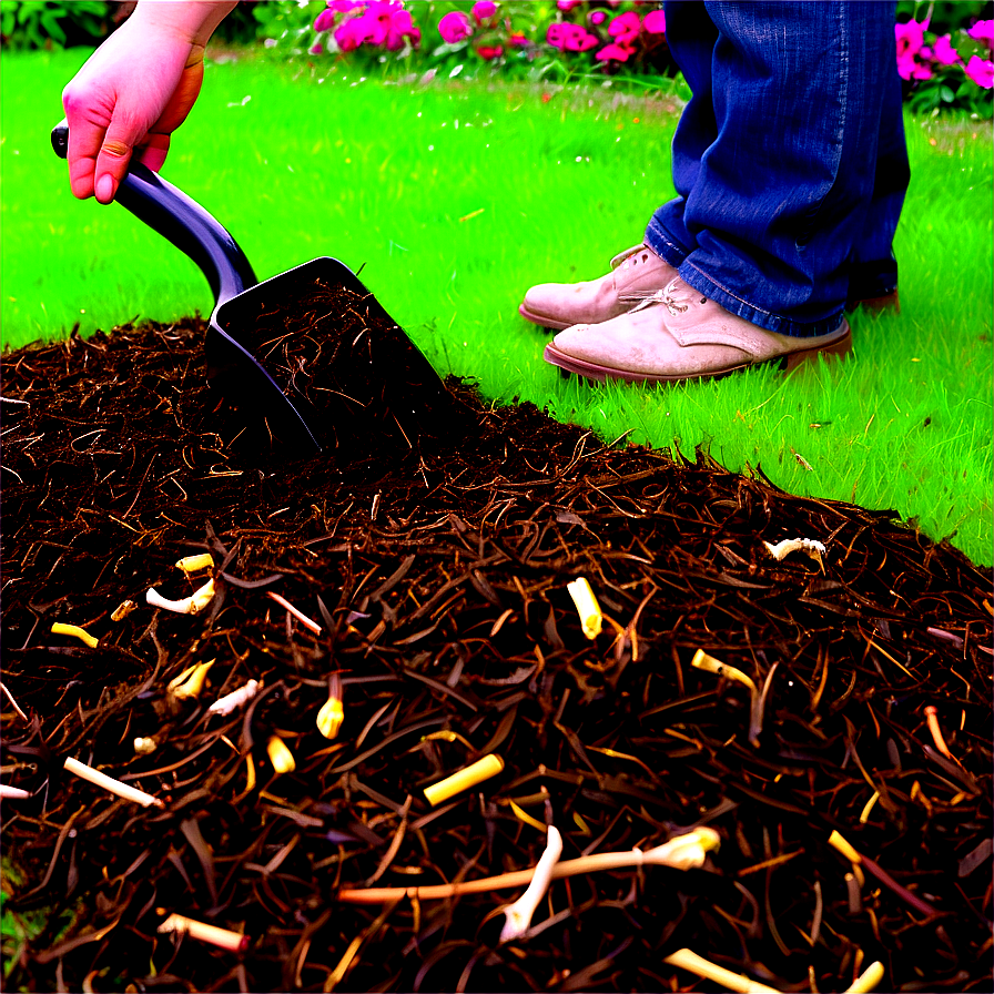 Garden Mulching Techniques Png Sqa PNG