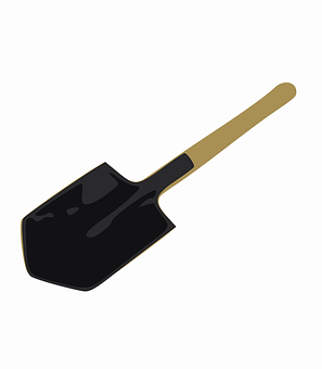 Garden Spade Vector Illustration PNG