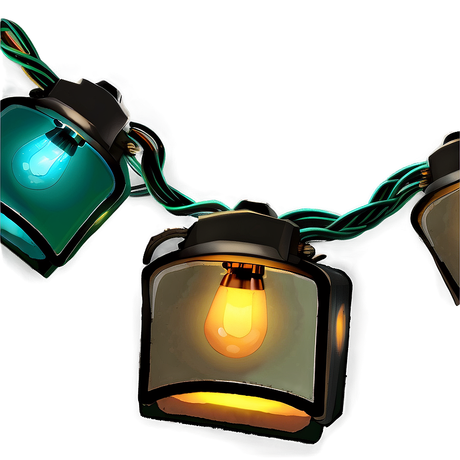 Garden String Lights Png 05252024 PNG