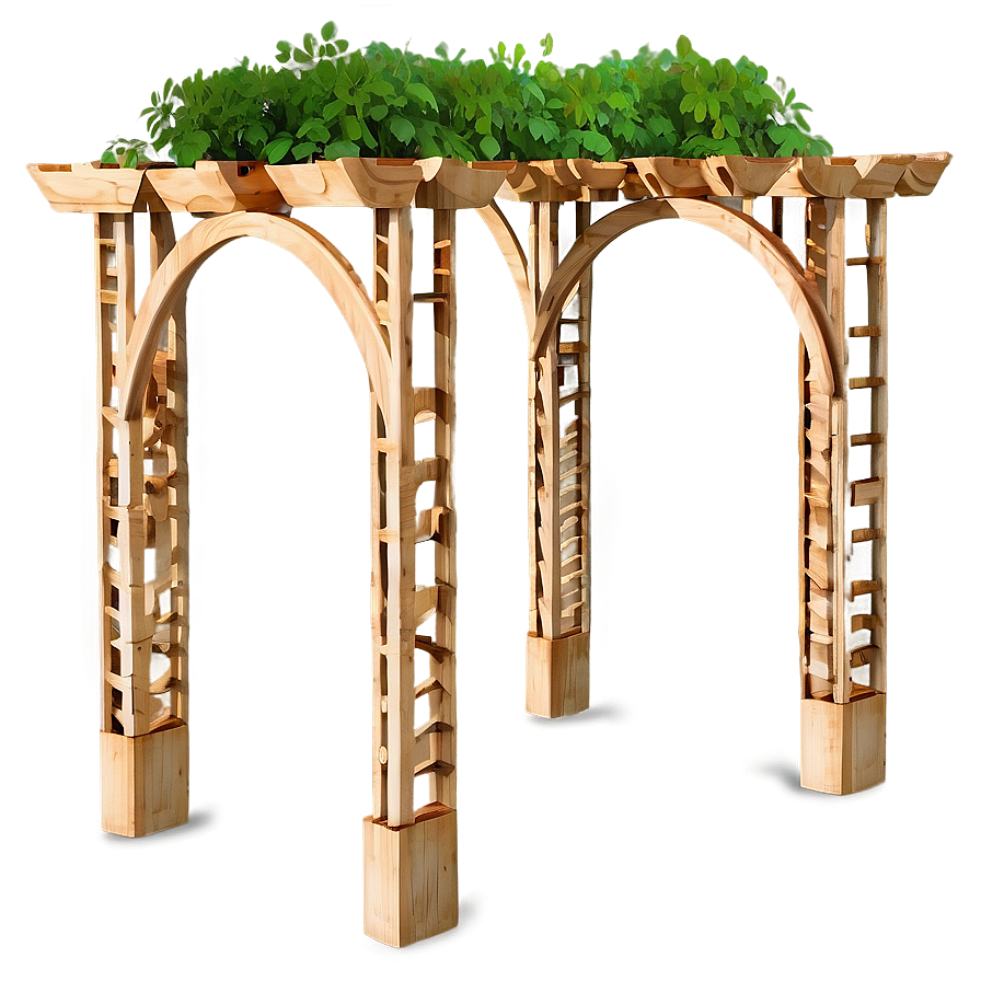 Garden Trellis Structures Png 06112024 PNG