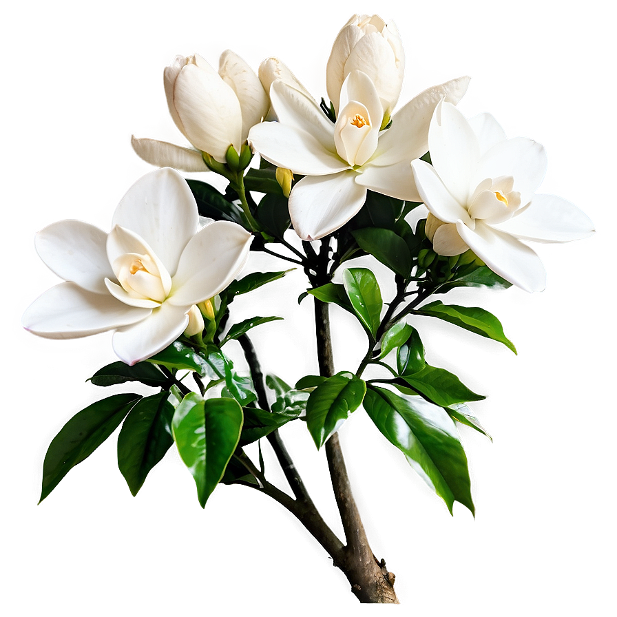 Gardenia Flower Bush Png Jun5 PNG